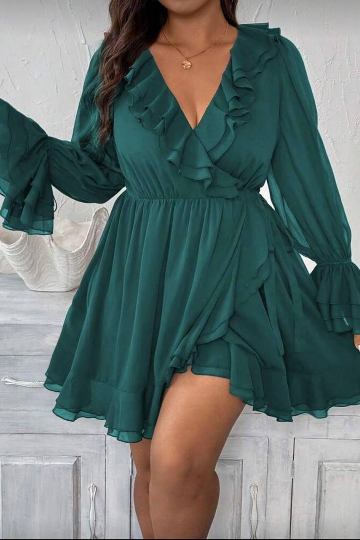 Платье с воланами NS-223A850