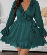 Платье с воланами NS-223A850