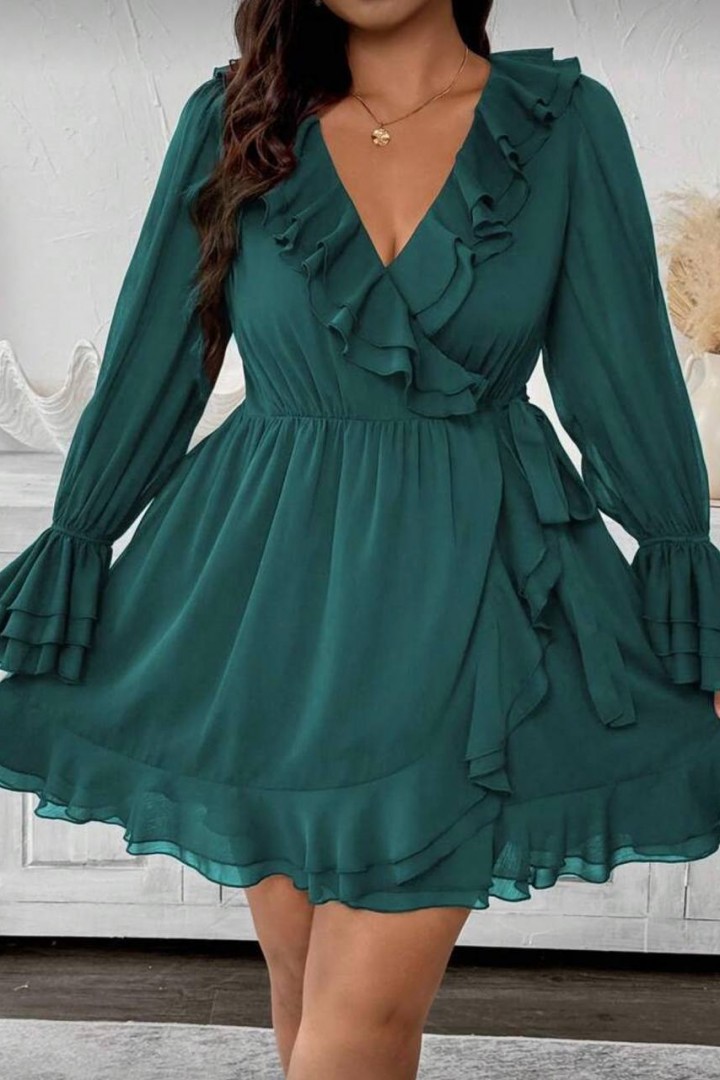 Платье с воланами NS-223A850