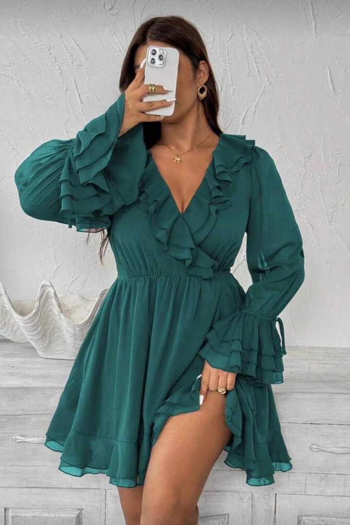 Платье с воланами NS-223A850