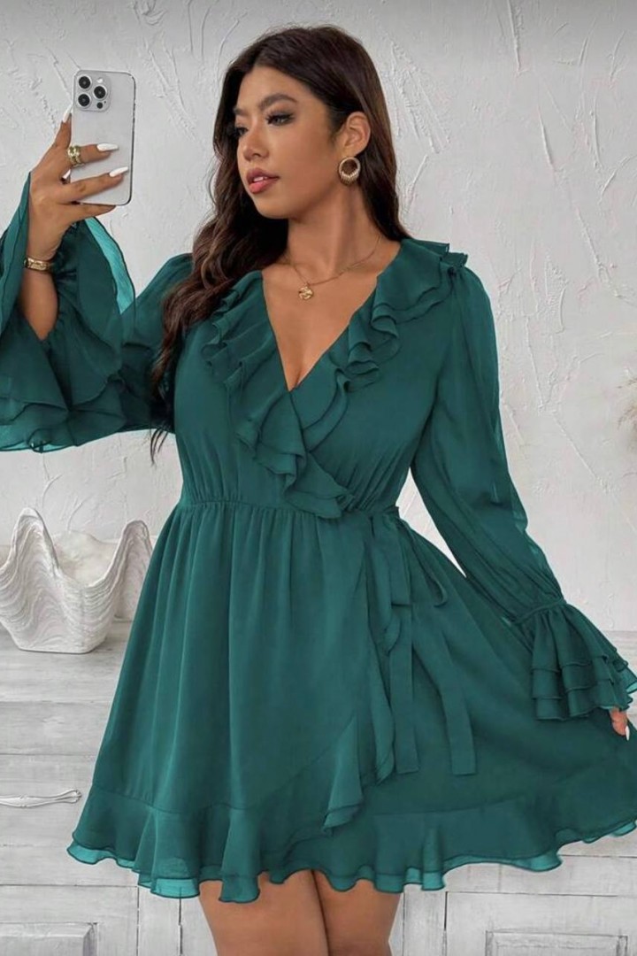 Платье с воланами NS-223A850