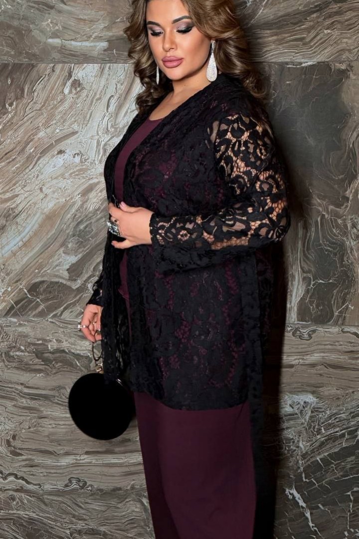 Праздничный кардиган с вшитым поясом AD-7898.1A320