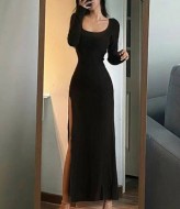 Жіноча повсякденна сукня з розрізом OTA-202A350