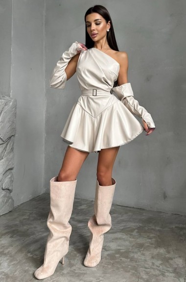 Кожаный комбинезон женский MOK-9194A650 Кожаный комбинезон женский MOK-9194A650