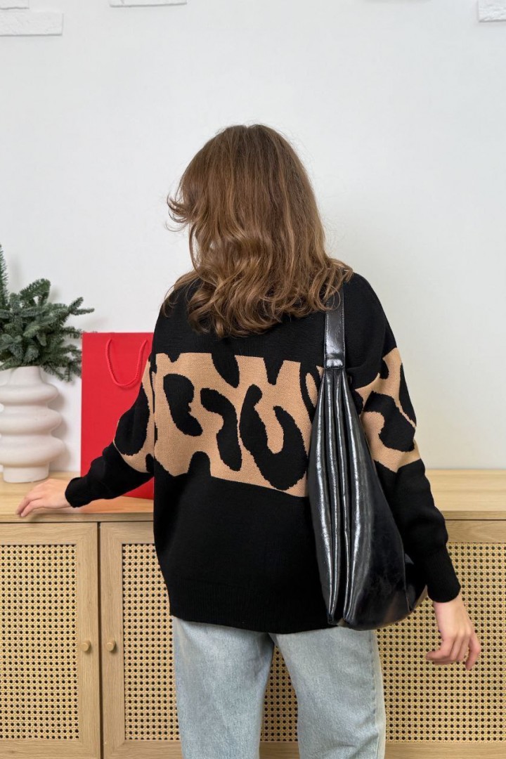 Вʼязаний светр в стилі оверсайз IB-523A550