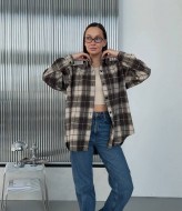 Стильная клетчатая рубашка INNA-310A530