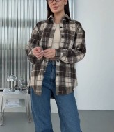 Стильная клетчатая рубашка INNA-310A530