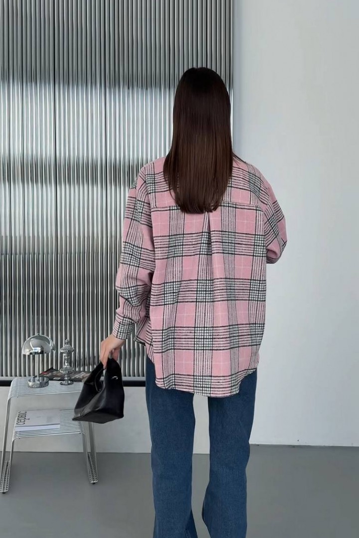 Стильная клетчатая рубашка INNA-310A530