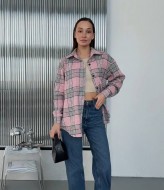 Стильная клетчатая рубашка INNA-310A530