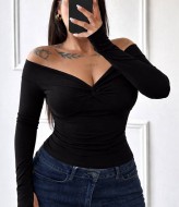 Лонгслив с открытыми плечами INS-486A450