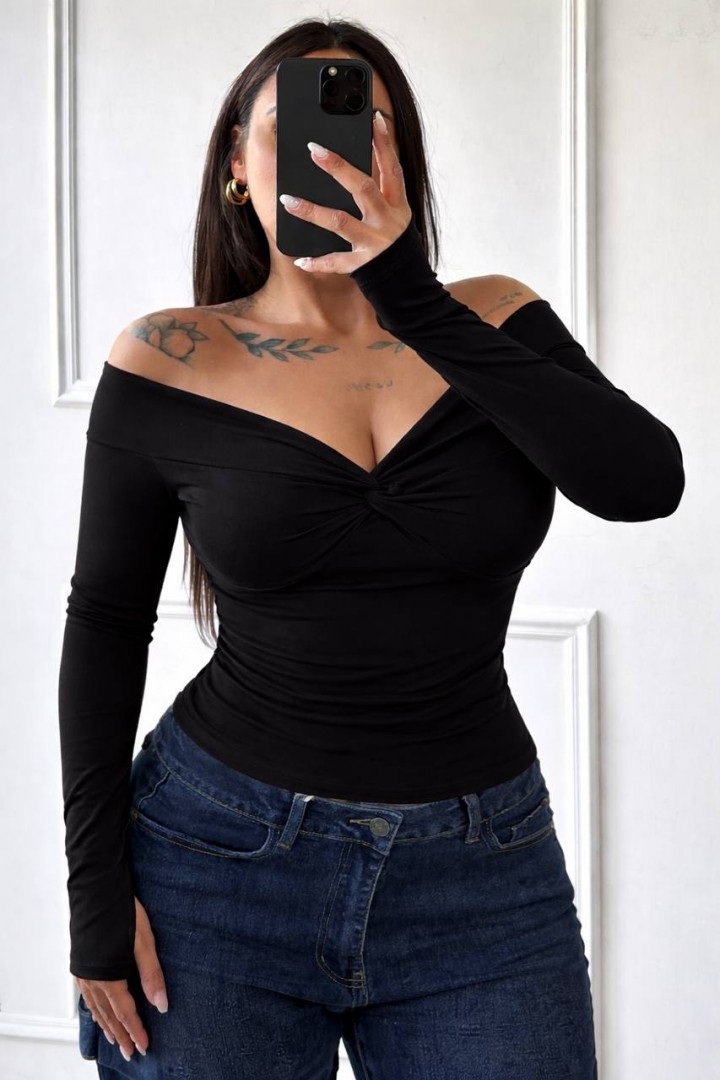 Лонгслив с открытыми плечами INS-486A450