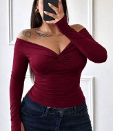 Лонгслив с открытыми плечами INS-486A450