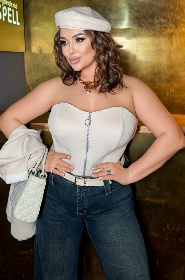 Замшевий корсет YM-7140A13.5