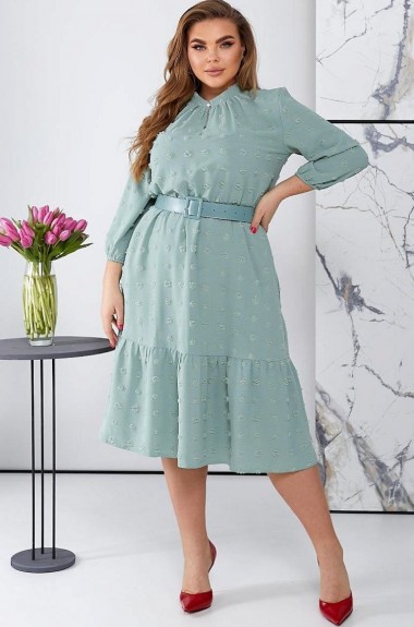 Платье с воланом GOL-1944A750