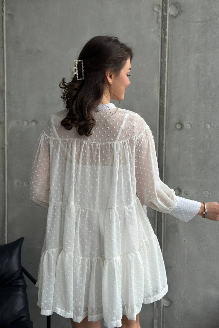 Легкое объемное платье UNO-043A600