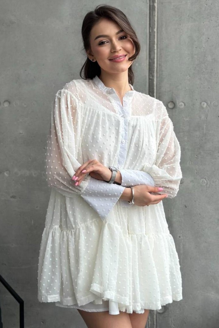 Легкое объемное платье UNO-043A600