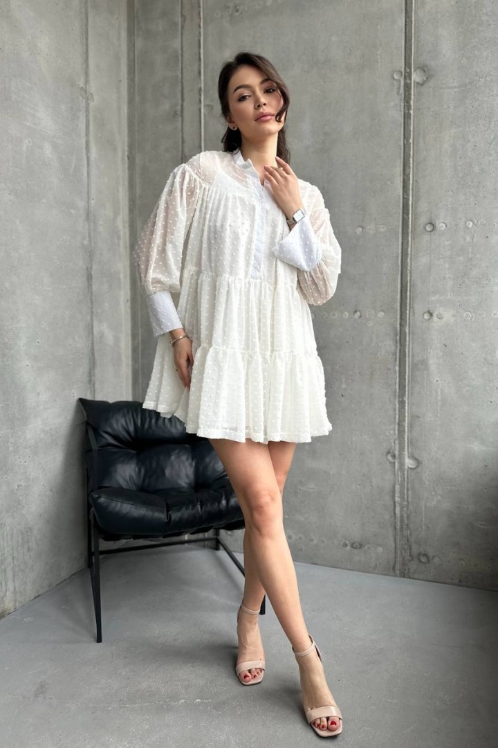 Легкое объемное платье UNO-043A600