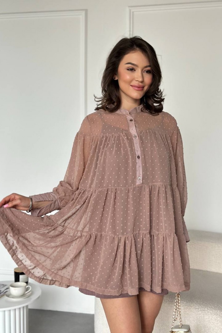 Легкое объемное платье UNO-043A600