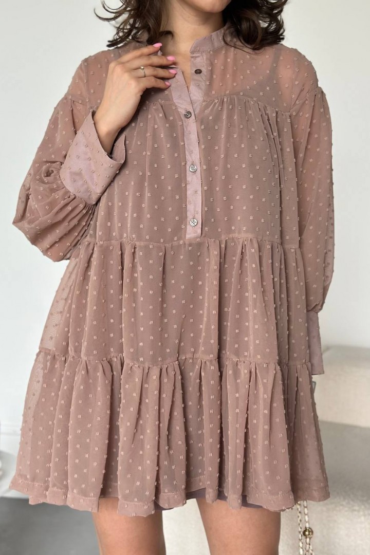 Легкое объемное платье UNO-043A600