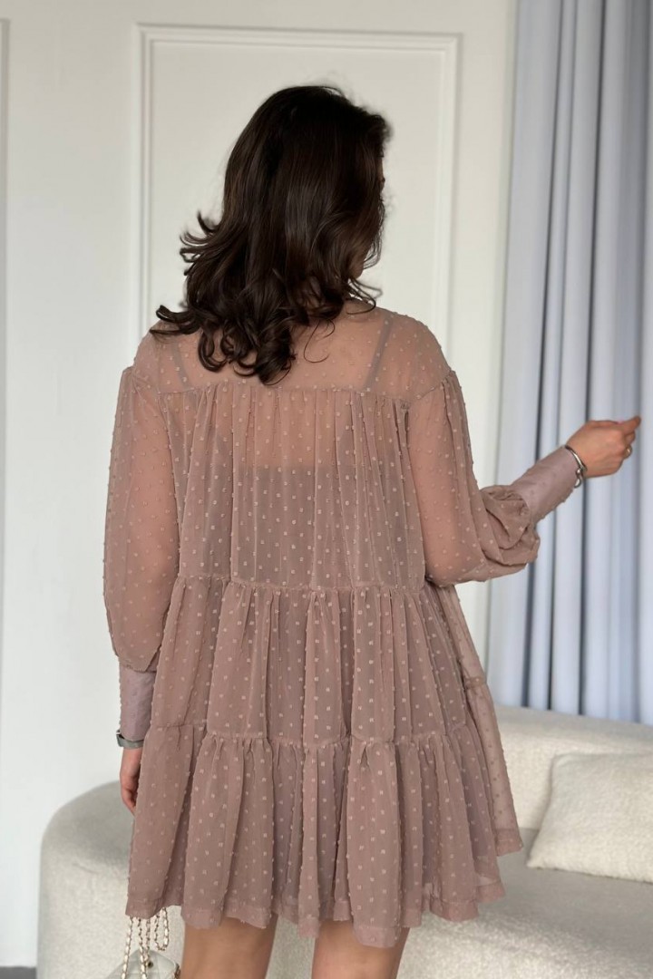 Легкое объемное платье UNO-043A600