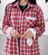 Рубашка с кружевом VOL-817A600