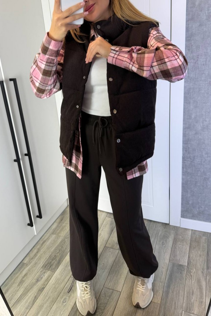 Вельветовая жилетка KG-946A650