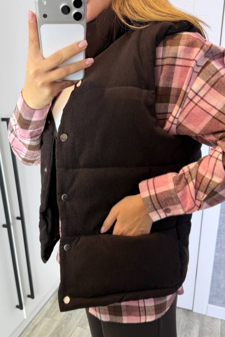 Вельветовая жилетка KG-946A650