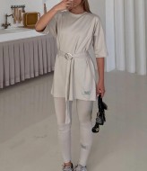 Костюм тройка футболка, леггинсы и косынка LOU-1314A890