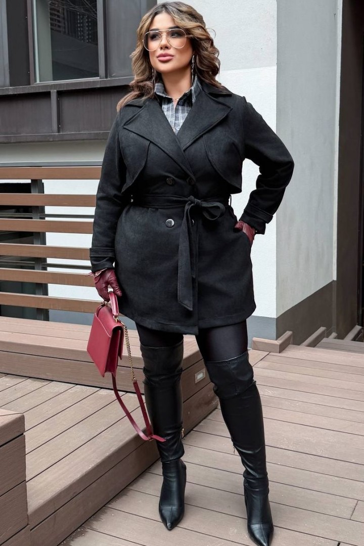 Очаровательный замшевый тренч DV-AR5514A820