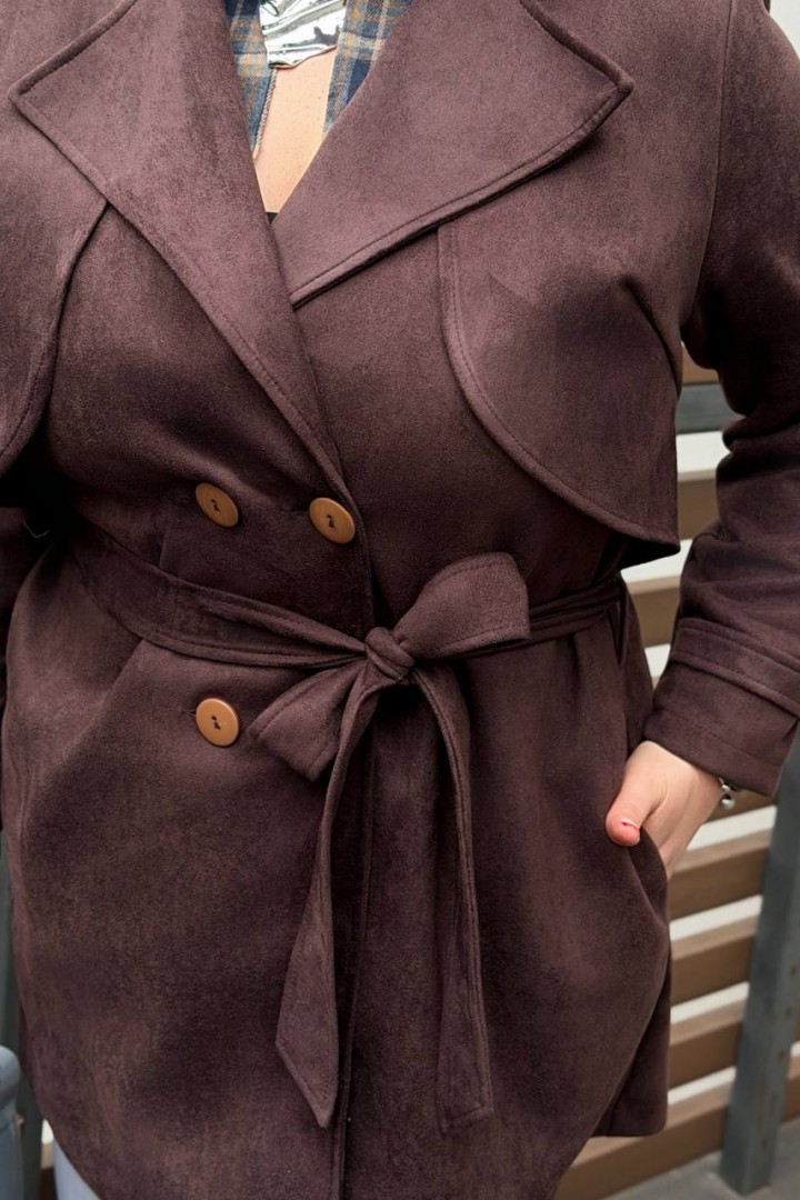 Очаровательный замшевый тренч DV-AR5514A820