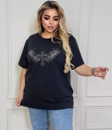 Футболка со стразами ET-8952A450