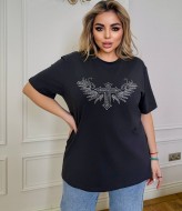 Футболка со стразами ET-8952A450