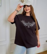 Футболка со стразами ET-8952A450