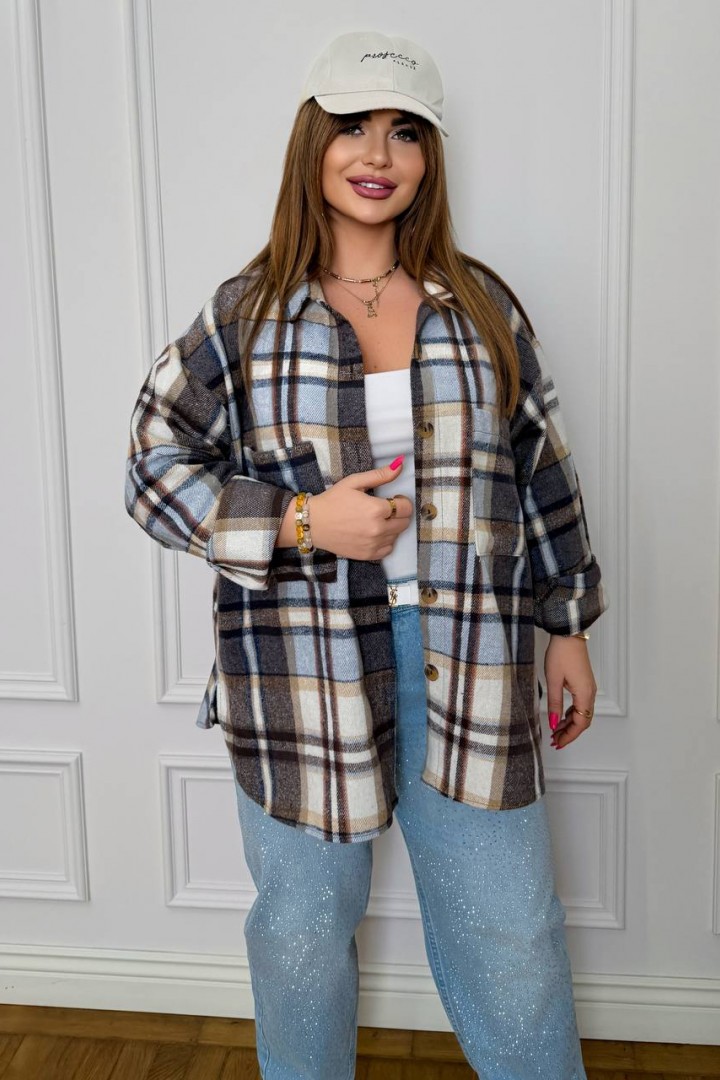 Сорочка оверсайз DOL-387A550