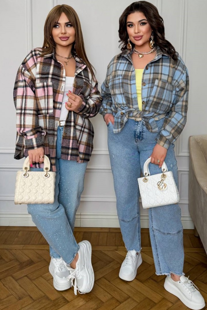 Сорочка оверсайз DOL-387A550