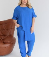 Брючный костюм с длинной туникой NA-261A760