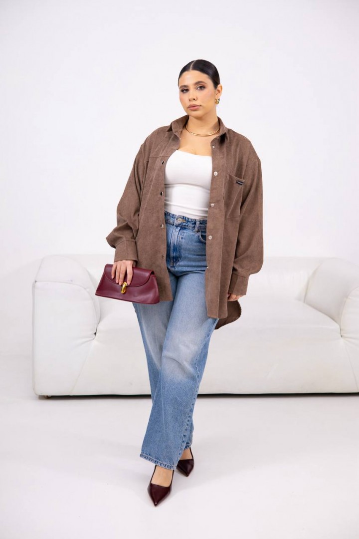 Рубашка вельветовая женская  DOL-384A450