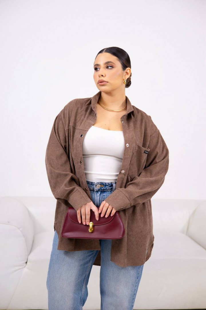 Рубашка вельветовая женская  DOL-384A450