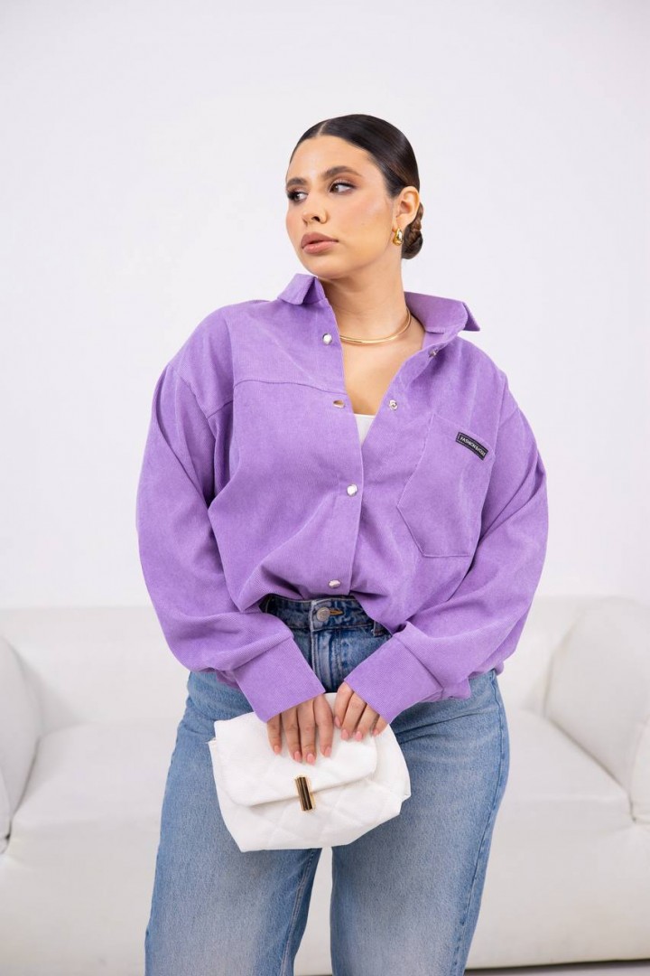 Рубашка вельветовая женская  DOL-384A450