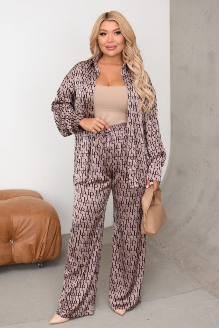 Шелковый костюм CUR-909A780