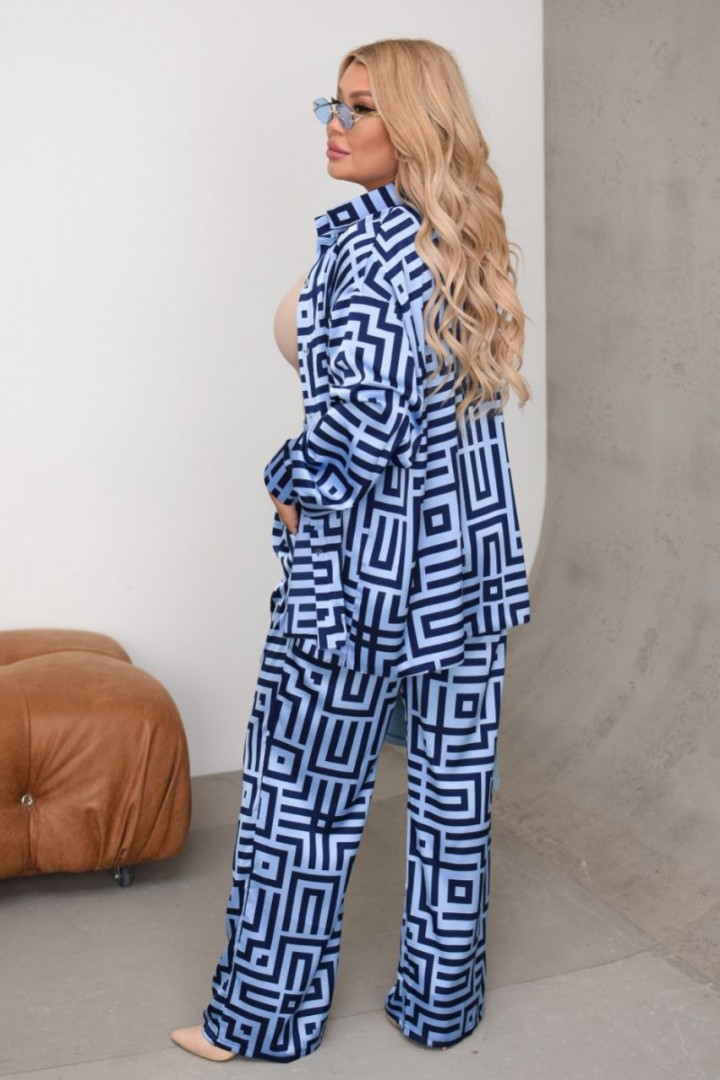 Шелковый костюм CUR-909A780