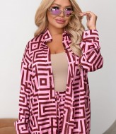 Шелковый костюм CUR-909A780