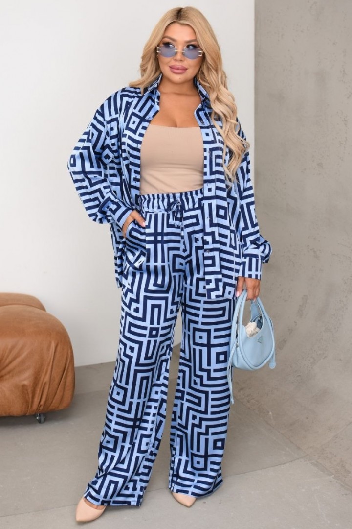 Шелковый костюм CUR-909A780