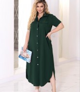 Длинное платье рубашка  LSH-897A11.5