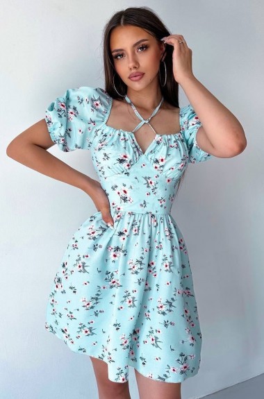 Платье со шнуровкой YLM-504A380