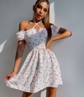 Платье со шнуровкой YLM-504A380