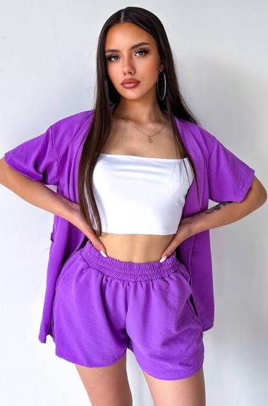 Женский костюм шорты и рубашка  YLM-502A300