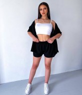 Женский костюм шорты и рубашка  YLM-502A300