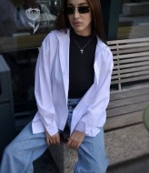 Классическая белая рубашка женская KL-803A350 Классическая белая рубашка женская KL-803A350