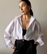 Классическая белая рубашка женская KL-803A350 Классическая белая рубашка женская KL-803A350